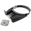 Zega Crafts Headband Magnifier w/ 3 Multi-Depth Magnifying Lenses & Detachabe Worklight