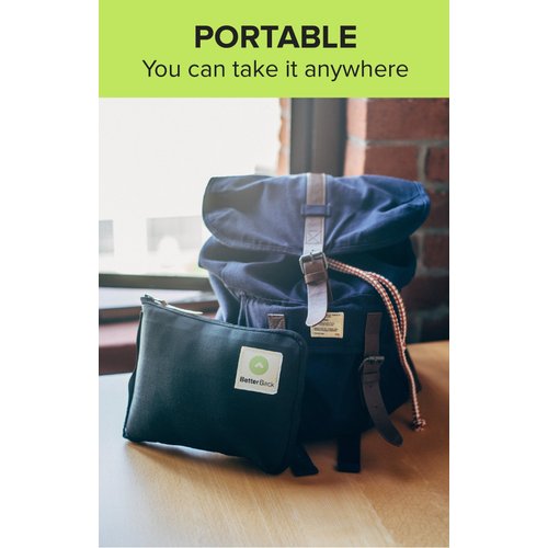 BetterBack® Correct Back Posture While Sitting (Seen On Shark Tank, Doctor Recommended for Back Pain – Makes Every Chair Ergonomic – Lumbar Support, Adjustable Straps)