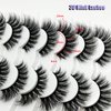 IFSOWDRA Mink Lashes Wispy Fluffy Cat Eye Fake Strip Lashes Pack 3D Volume Curly 18mm Long False Eyelashes Natural Look