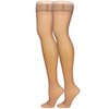 Truform Sheer Compression Stockings, 15-20 mmHg, Women's Thigh High Length, 20 Denier, Beige, Medium