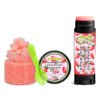 Succulent Sorbet Soothing & Luscious Lips by OverSoyed Exfoliator & Chapped Lip Repair Lip Care Combo | Artisan Handcrafted to Order Juicy Strawberry Citrus Sugar Flavored Exfoliating Sugar Lip Scrub & Lip Moisturizer Balm Gift Set