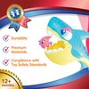 HAP-P-KID Baby Shark Grabber with 3 Floating Fish, Toddler Bath Toy, Infant Bathtub Play Set, Kids Game and Backyard Activities, Birthday Baby Gifts for 12 18 24 Month, 1 2 3 Year Old Boys