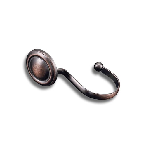 CHICTIE Bronze Shower Curtain Hooks Rings,Oil Rubbed Decorative Shower Curtain Hooks,Rustproof Vintage Shower Hooks for Bathroom,Set of 12 (Oil-Rubbed Bronze)