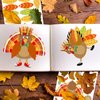 Make-A-Turkey Stickers Thanksgiving Crafts for Kids Make Your Own Turkey Craft Sets for Thanksgiving Party Favors Game Activities Supplies 20Pcs