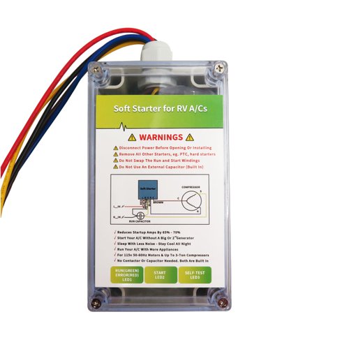 Soft Start for RV Air Conditioner, MAHUIBIN Soft Starter for RV Enables Easy Start an A/C & Appliances on RV Power with a Small Generator