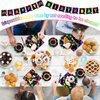 Glow Neon Party Supplies Kit for 24 Guests - 97 Pcs Including Plates, Forks, Napkins, Bunting - Ideal for Blacklight Neon-Themed Parties