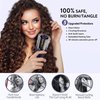 Auto Hair Iron, Cordless Auto Hair Curler Rotating Automatic Curling Iron with 3 Temps Portable Rechargeable Barrel Hair Wave Wand Fast Heating Spin Curling Irons for Styling (Blue)