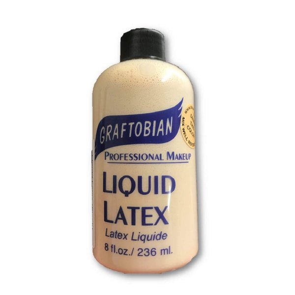 Graftobian Professional Makeup Liquid Latex Colored Light Flesh Tone 8oz. Bottle