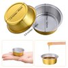 50 Pieces Wax Melting Bowl Mini Wax Aluminium Melting Bowls Wax Bean Melting Bowl Wax Aluminum Foil Bowl Bean Aluminum Foil Bowl Hair Removal Tool Container for Hair Removal
