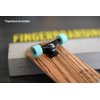 Teak Tuning Prodigy Swerve Fingerboard Trucks, Black Colorway - 32mm Wide - Inverted Kingpin - Professional Shape, Appearance & Components