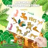 8 Sheets (96PCS) Cheetah Tattoos Temporary Jungle Theme Birthday Party Supplies Favors Decorations Tattoo Stickers for Boys Girls Gifts Classroom School Prizes Rewards