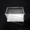 Clear Acrylic Display Case, Self-Assembly Acrylic Box with Transparent Side Door and White Thick Base, Dustproof Protection Showcase Organizer for Collectible Doll Toy Model (20X10X15cm/8X4X6inch)