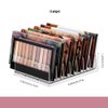 WECHENG 2 Pack Acrylic Eyeshadow Palette Makeup Organizer, 7-Section Cosmetic Storage, Accessories Storage Organizer for Cosmetic, Eye Shadow, Sunglasses, CD Holder