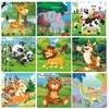 Puzzles for Kids Ages 3-5, 16 Piece Colorful Wooden Puzzles for Toddler Children Learning Educational Puzzles Toys for Boys and Girls (9 Puzzles)