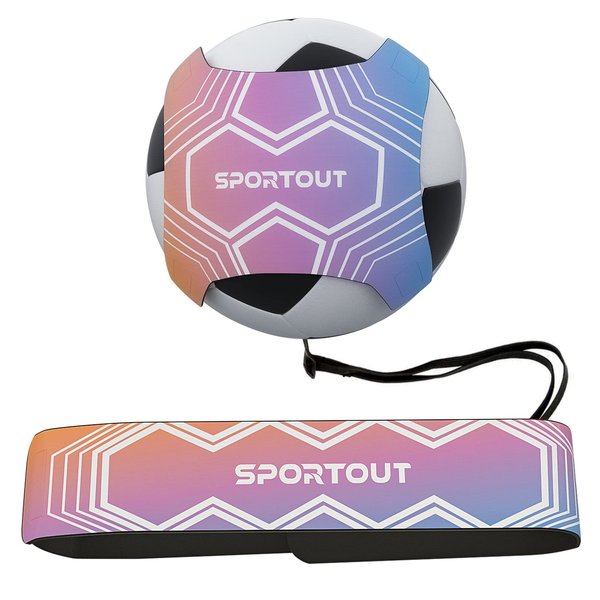 Sportout Soccer/Volleyball Training Equipment Aid, Solo Soccer Trainer, Football Accessories with Adjustable Waist Belt for Kids Adults, Perfect Soccer/Volleyball Gift