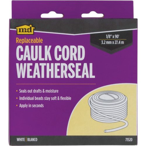 M-D Building Products Inc Caulking Cord Wht 90', M-D Building Products, 90 Foot