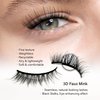 AJEAJE False Eyelashes,10 Pairs Black 3D Faux Mink Soft Natural Eyelashes,Lightweight Handmade Wispy Fluffy Cat Eye Lashes Fiber Length 11-16mm,34-35mm Lash Band Length,Suitable for All Eye Shapes