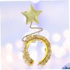 Angoily 1pc Kids Hair Accessories Turban Headband Star Hair Hoop Tinsel Headband Kids Headband Star Headpiece Foil Headband Star Headband Martian Antenna Headband Baby Scarf Christmas