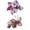 Hair Barrettes Flower Crystal Rhinestones Barrettes Copper Wire Hand-woven High-level design Hair Clips Vintage Hair Claws Ponytail Holders Barrettes for Daily Wear Mothers Day Gifts (2pcs)