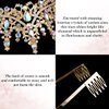 TOBATOBA Rhinestone Gold Crown for Women Gold Tiara Birthday Queen Crown Wedding Tiara for Women Crystal Tiaras and Crowns Royal Princess Quinceanera Headpiece for Prom Pageant Bride Halloween Cosplay