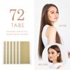 Lacer Hair Extension Tape Tabs 72 Pieces Double Sided Replacement Tape for Hair Extensions, 1.6 x 0.31 Inch (4 * 0.8cm)