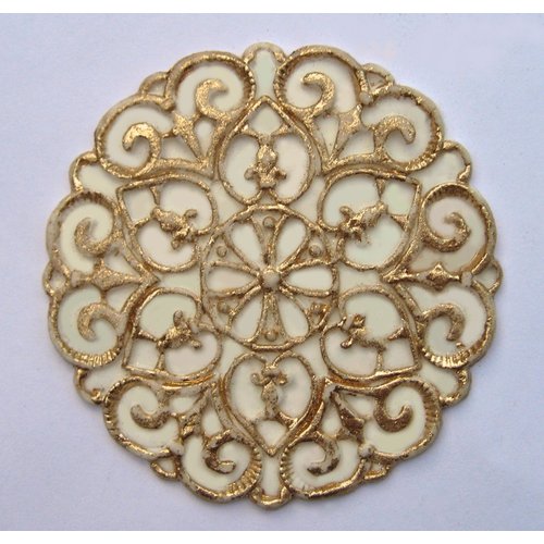 Filigree Medallion Silicone Mold | Food Craft Chocolate, Candy, Gummy | Art Craft Epoxy Resin Casting | Single Piece | BPA Free
