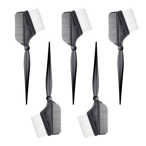 Raonest Vibrant Hair Color Brush Set - 5 Pieces, Durable Hair Dyeing Tools, Easy Application, Multi-Size Brushes, Lightweight Design, and Washable Material, Made in Korea