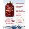 Carlyle Antarctic Krill Oil 2000 mg 120 Softgels | Omega-3 EPA, DHA, with Astaxanthin Supplement Sourced from Red Krill | Maximum Strength | Laboratory Tested