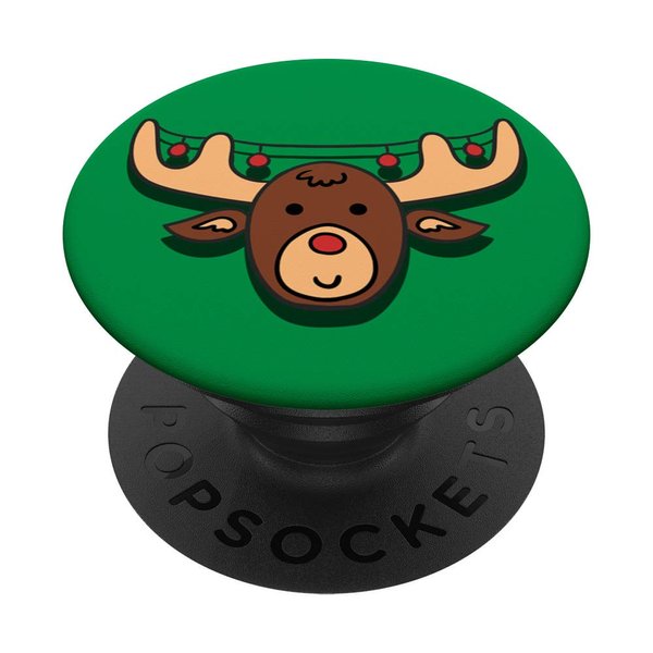 Awayk Rudolph Pop Phone Grip for Smartphones & Tablets PopSockets Grip and Stand for Phones and Tablets