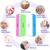 4 Way Nail Buffer Block (2 Pcs), Nail Shine Buffers Blocks Files for Natural and Acrylic Nails Smoother Buffing Block Polisher Fingernail File Buffer 120/240/600/3000 Grit for Buffing Shinning