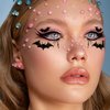 Eye shadow Tattoo Sticker Temporary Eye Tattoo Makeup Transfer Stickers Eyeliner Eyeshadow Sticker Spider Web Skull Bat for Women Halloween Masquerade Party 20pcs /10 Pairs