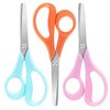 5.5" Left-Handed Kids Scissors 3 Pack,Scissors for School Kids with Comfort Grip Handles Sharp Blade Blunt Student Scissors ages 4+,Child Small Scissors,3pack