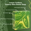 Majestic Lather Lemon Verbena Luxury Bar Soap for Face & Body. Cleanse, Nourish & Moisturize Skin. For All Skin Types. Handmade in the USA.