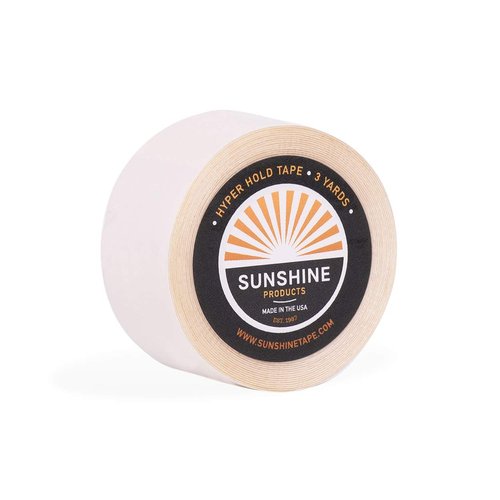 Sunshine Maximum Wear Hair System Tape Roll - Hyper Hold Wig Tape - Hypoallergenic No Shine Adhesive Tape - 2-4 Week Hold - 1" x 3 yds