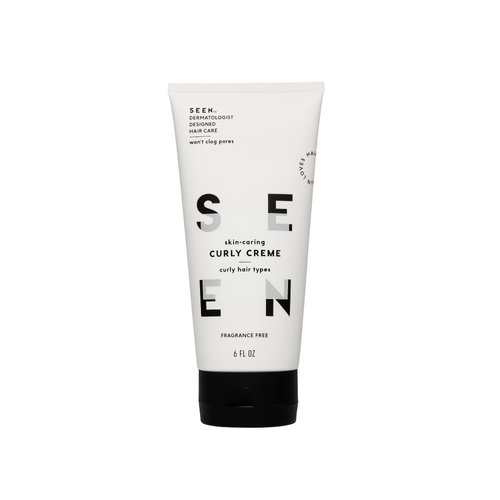 SEEN Curly Creme, Fragrance Free - Non-Comedogenic &amp; Sulfate Free Curl Defining Styling Hair Crea...