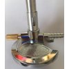 Lab Bunsen Burner, Air & Gas Adjustment with Flame Stabilizer for Natural Gas & Propane & Lab Heating