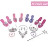 Royal Dreams Princess Shoes & Tiara Dress up Play . Includes 4 Princess Shoes for Girls 2 Tiaras Necklace Bracelets & Earrings! Perfect Little Girl Toys Role Play Playset