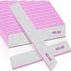 12pcs Nail Files 60 Grit, BLESWIN 60/60 Grit Nail Files, Jumbo Nail Files for Acrylic Nail, Double-Sided Emery Board Nail Filer for Manicure, Pedicure, and Acrylic Nails