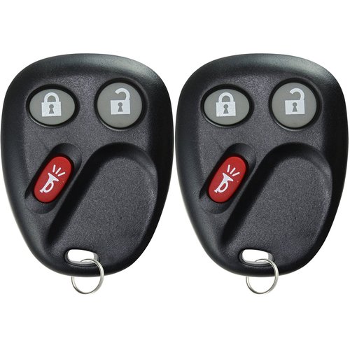 KeylessOption Keyless Entry Remote Control Car Key Fob Replacement for LHJ011 (Pack of 2)