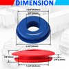 KOOTANS 80pcs Glad Hand Seals Rubber Truck Glad Hand Seal, Air Hose Glad Hands Grommets Round Gaskets for Semi Trucks Trailers Tractors, Parts Number 10028 (40pcs Red, 40pcs Blue)