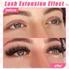 Fluffy Lash Clusters Kit 120pcs DIY Lash Extension Kit, Wispy Lash Clusters Kit Natural 8-16mm D Curl Eyelashes Extension Kit with Lash Bond and Seal and Lash Tweezers.(120P-YE-Kit)