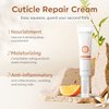 modelones Cuticle Cream, Ultra-Hydrating Nail Care Organic Jojoba Oil Vitamin E, Cuticle Repair Treatment Non-greasy Repair Dry Cracked Cuticles 15ML