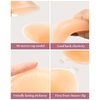 PHODIL Sticky Strapless Bra, Invisible Push Up Adhesive Bra,Backless Silicone Bras Washable for Women with Nipple Covers（Creme/C）