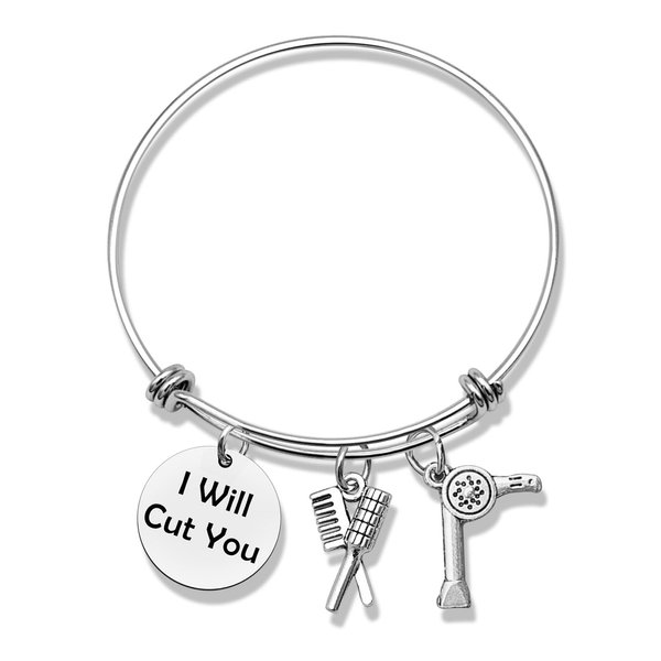Jielahua Hair Stylist Bracelet Hairdresser Gifts for Salon Hair Barber Gifts Thank You Bracelet for Women Bracelet Gifts for Hairdresser Stylist Cosmetology Graduation Gifts Christmas Birthday Gifts