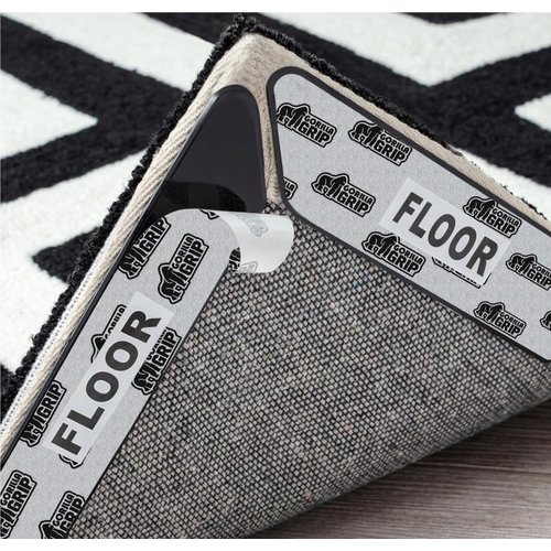 Gorilla Grip 24 Pack Rug Gripper Pads, Keep Area Rugs Corners from Curling and Bunching, Reusable Dual-Sided Flexible Sticky Pad, Grips Floor Underlayment, Hold Carpet in Place on Hardwood Floors