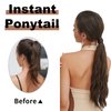 Ponytail Extension 30 Inch Flexible Wrap OTO BELLA Around Ponytail Hair Extensions 120g Long Curly Synthetic Ponytail Wavy Pretty Hair Ponytails Hairpieces For Women Daily Use (M33M)