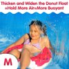 DMAR Donut Pool Floats Donut Tube Pool Doughnut Pool Float Donut Inflatables Doughnut Floatie Donut Swimming Ring for Beach Pool, 30", 1Pcs, Pink