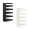 Mini Wide Tooth Comb,Small Travel Purse Hair Detangling Comb Beard Comb for Curly hairPortable Care Comb Shower Comb Travel Combs for Men Women - Best Styling Comb for Wet,Dry,Long Hair (Black+White)