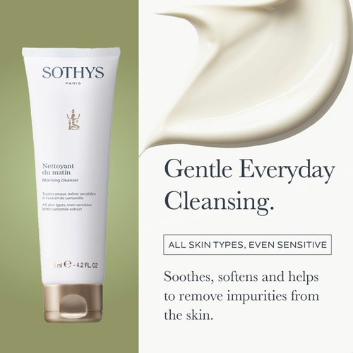 SOTHYS Morning Cleanser | Hydrating Face Cleanser Cream for Daily Skincare | Gentle Makeup Remover For All Skin Types
