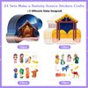 WhatSign Nativity Crafts for Kids 24PCS Make a Nativity Scene Stickers Ornament Crafts DIY Nativity Stickers Religious Christian Sunday School Gifts Christmas Crafts for Kids Classroom Party Favors